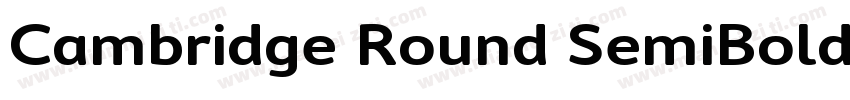 Cambridge Round SemiBold字体转换